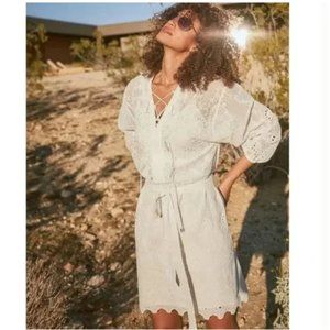 White House Black Market White Eyelet Dress